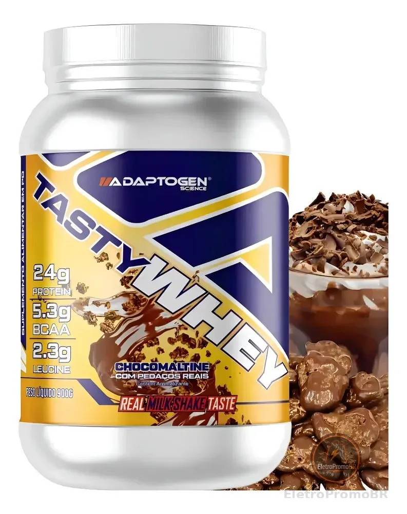 Suplemento Tasty Whey 3w Gourmet Whey Protein Adaptogen Scie Choco Maltine