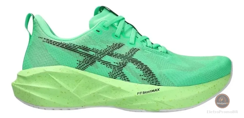 Tênis Asics Novablast 5 Masculino Verde Liso 40 Br
