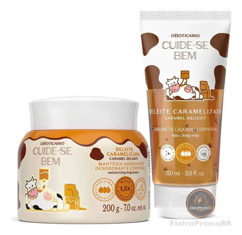 Combo Cuide-se Bem Deleite Caramelizado: Manteiga Corporal 2