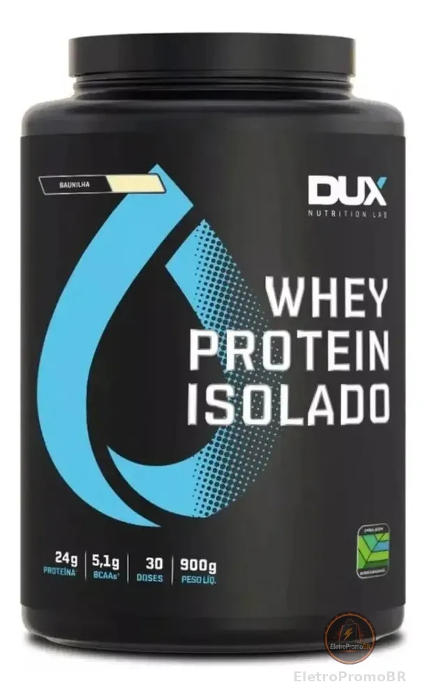 Whey Protein Isolado Dux Nutrition - Pote 900g Baunilha