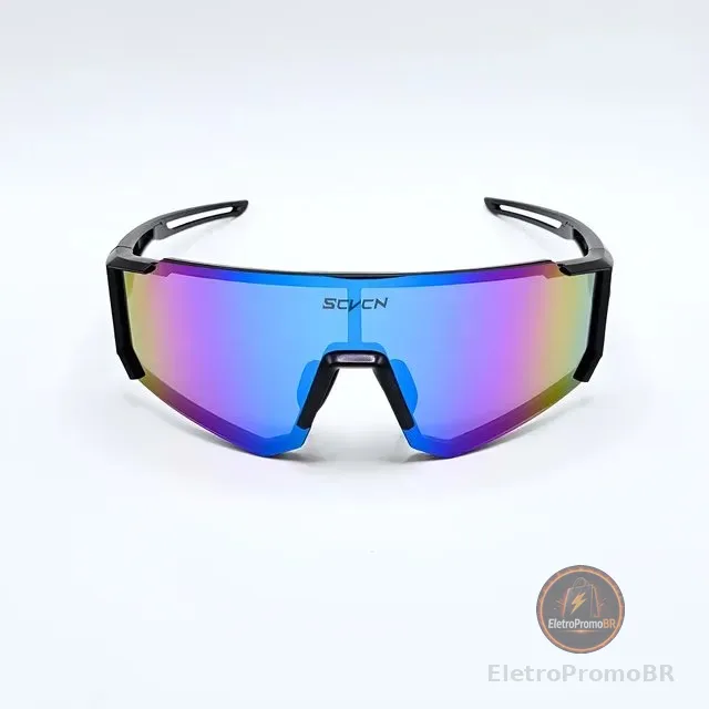 Óculos Ciclismo Corrida Esportivo Lente Panorâmica Uv400