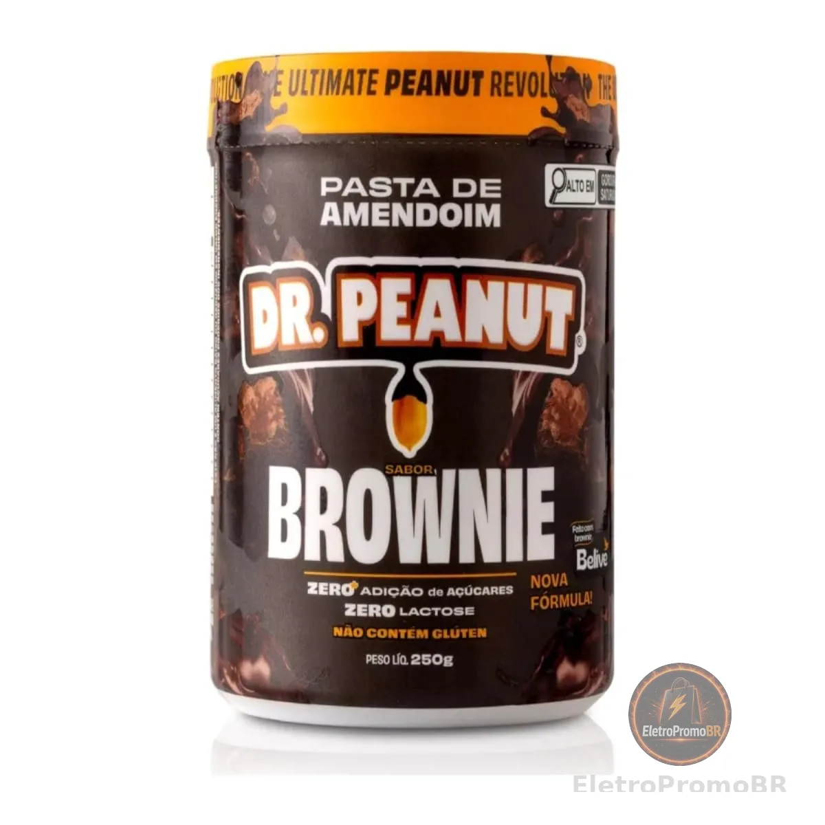 DR. Peanut Pasta de Amendoim Brownie 250G - Com Whey Protein