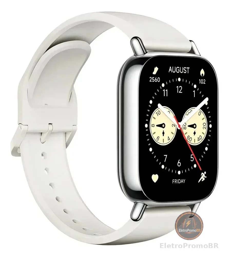 Relógio Smartwatch Redmi Watch 5 Lite Com Gps Caixa Light Gold Pulseira Dourado