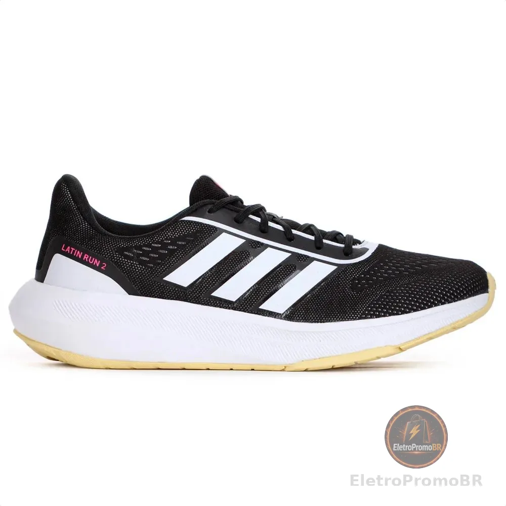 Tênis adidas Latin Run 2.0 Eva Antiderrapante Confortável Preto 38 Br