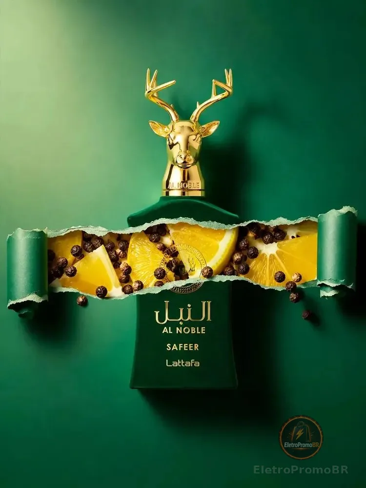 Perfume Arabe Lattafa Al Noble Safeer Unissex Original Eau de Parfum 100ml