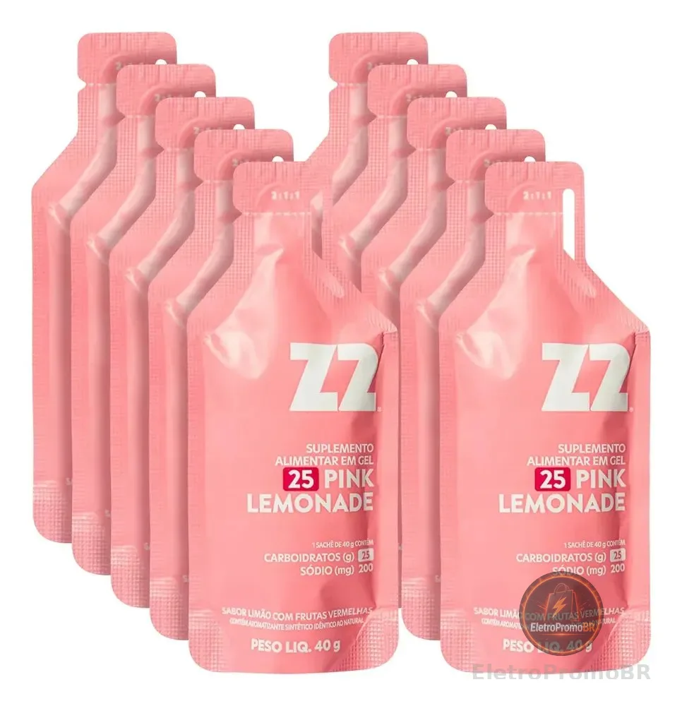 Energy Gel Z2 Pink Lemonade Box 10 Unidades Sachê 40g