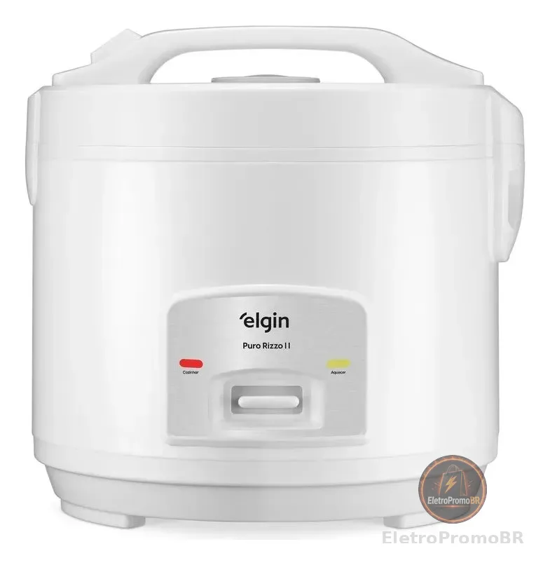 Panela De Arroz Elétrica Puro Rizzo 10x Elgin 2l 700w 110v Branco 127v 60hz