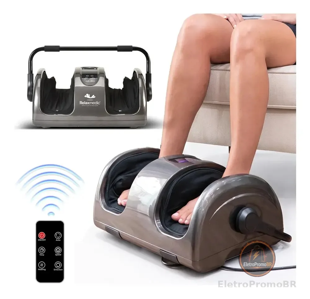 Massageador De Pés Elétrico Shiatsu Foot Bivolt Relaxmedic