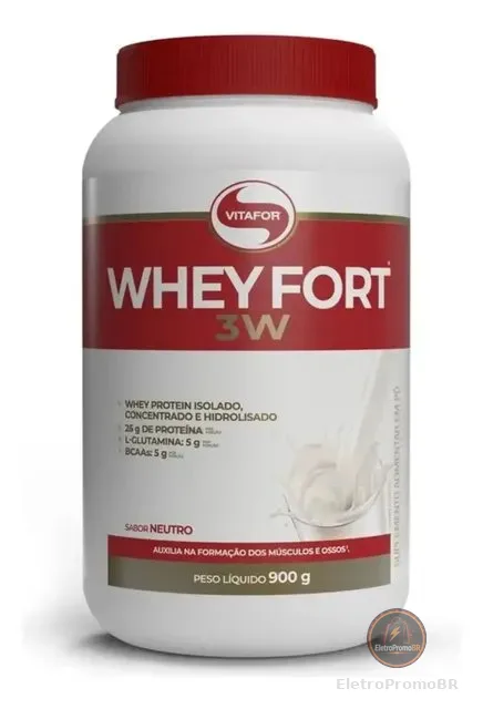 Whey Fort 900g Vitafor 3w (concen / Iso / Hidrol) - Original