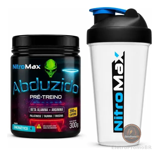 Pre Treino Abduzido 300g + Coqueteleira Brinde - Nitromax