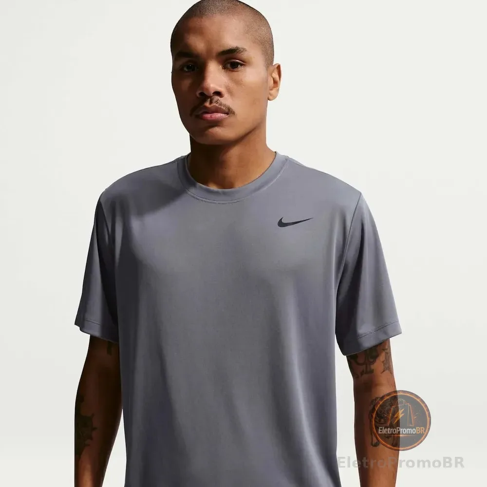 Camiseta Dri-fit Nike Flex Masculina Cinza G