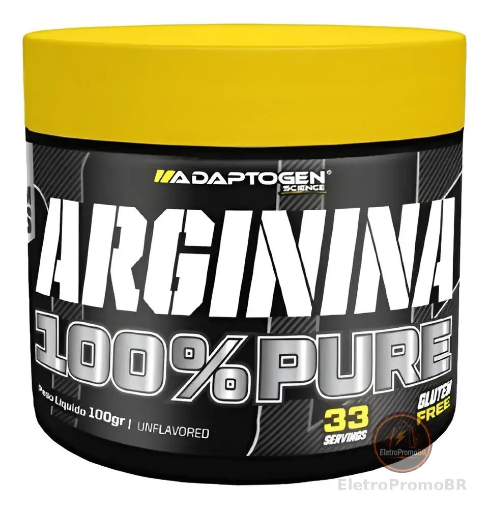 Arginina Platinum 100%  Pure 100g Adaptogen Science Sem Sabor