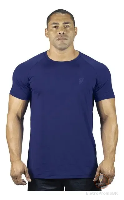 Camisa Dry Fit Masculina Academia Basica Proteção Uv Crown