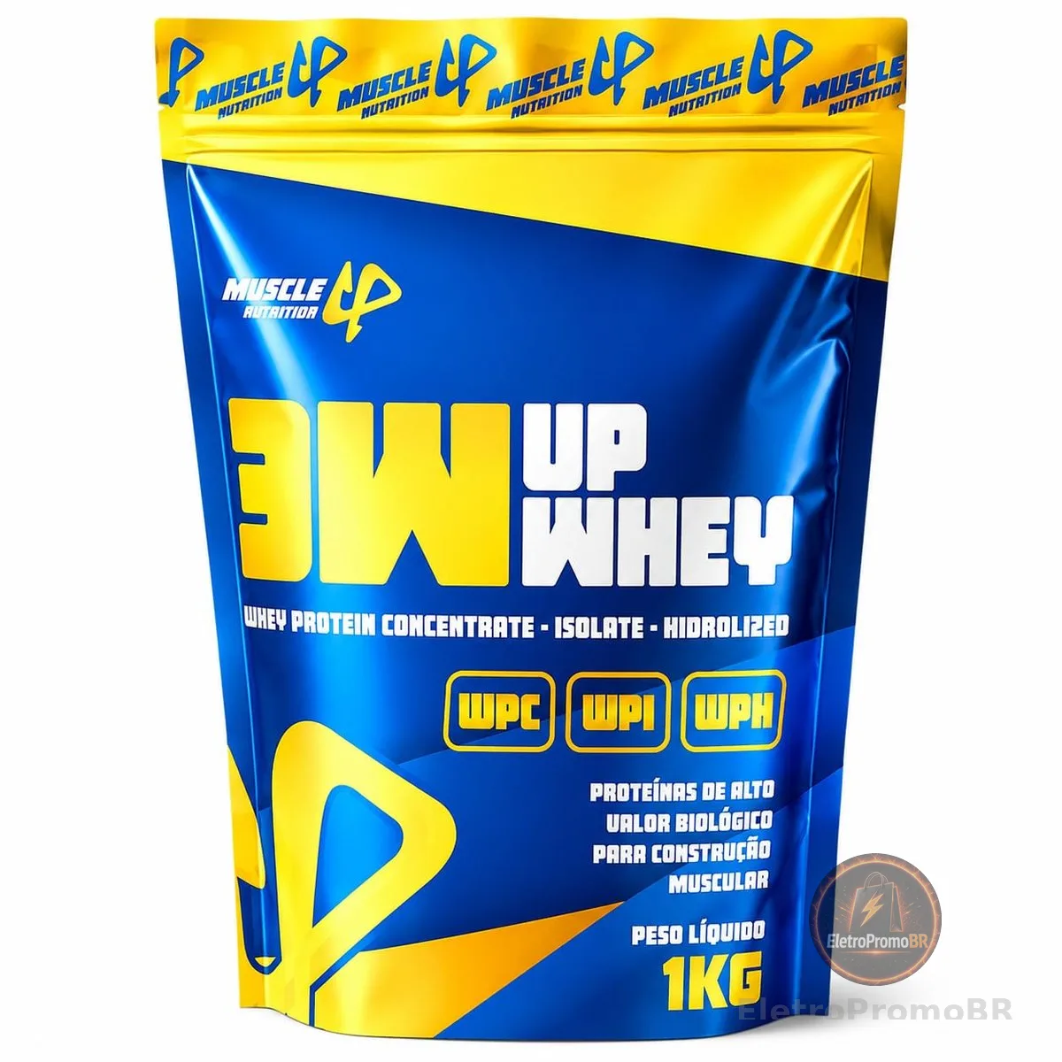 Whey Protein 3W 100% 24g De Proteína/Dose (30g) Baixo Carbo 1kg - Muscle Up