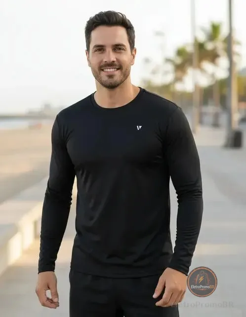 Camisa Térmica Voker Segunda Pele Proteção Solar Uv Dry Fit