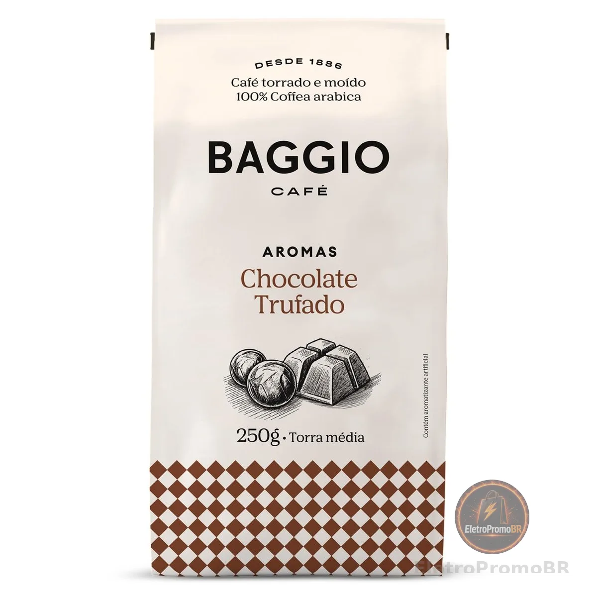 Baggio Café Café Torrado e Moído Aroma de Chocolate Trufado 250g