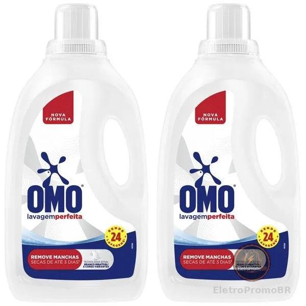 Kit Sabão Líquido 5L 2 Unidades Omo Multiação