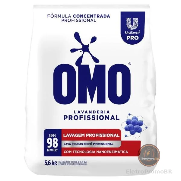 Sabão em Pó Omo Pro Lavanderia Profissional 5,6kg