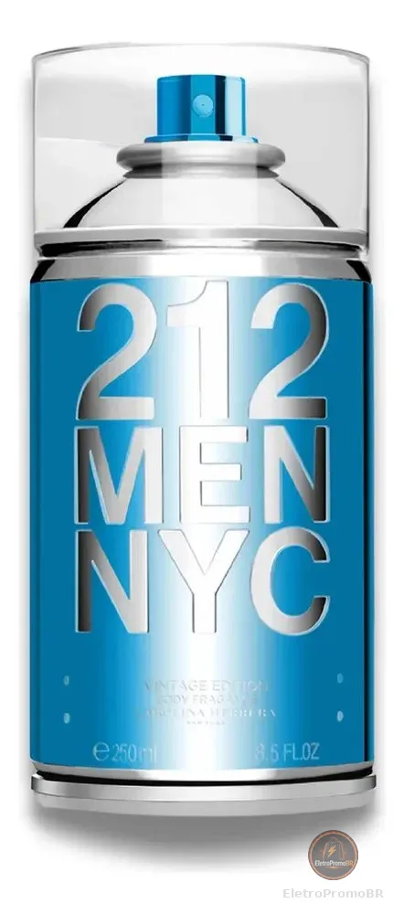 Body Spray Carolina Herrera 212 Men NYC Body Fragrance 250 ml