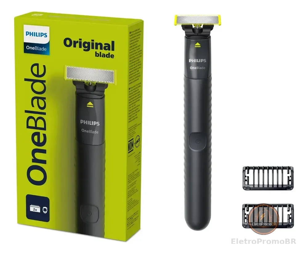 Máquina de barbear Philips OneBlade QP1424/10 preta