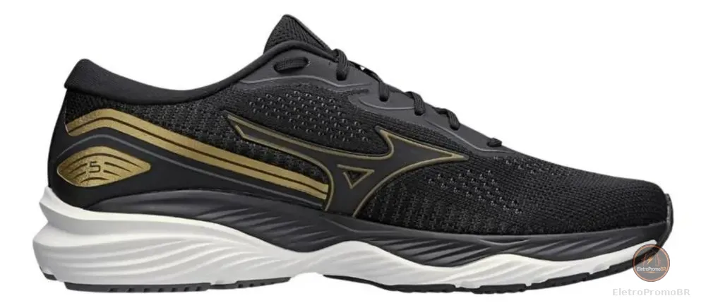 Tênis Masculino Wave Falcon 5 Mizuno Pret90 Liso 40 Br