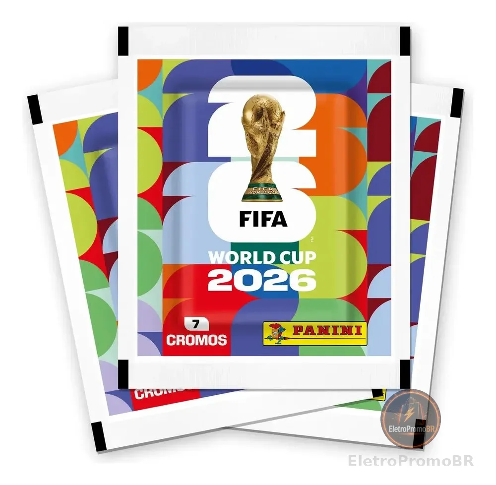 Kit 36 Envelopes de Figurinhas Panini da Copa do Mundo FIFA 2026