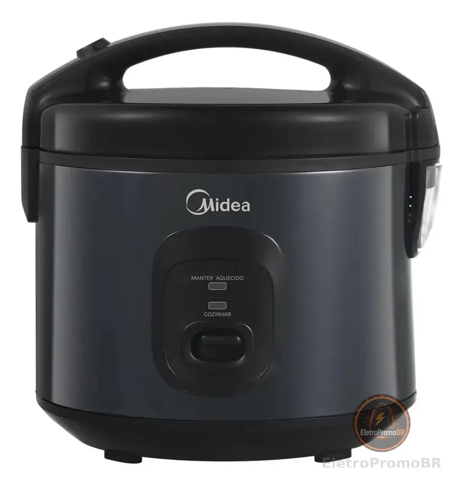 Panela De Arroz Elétrica 3l Preta Midea Cor Preto