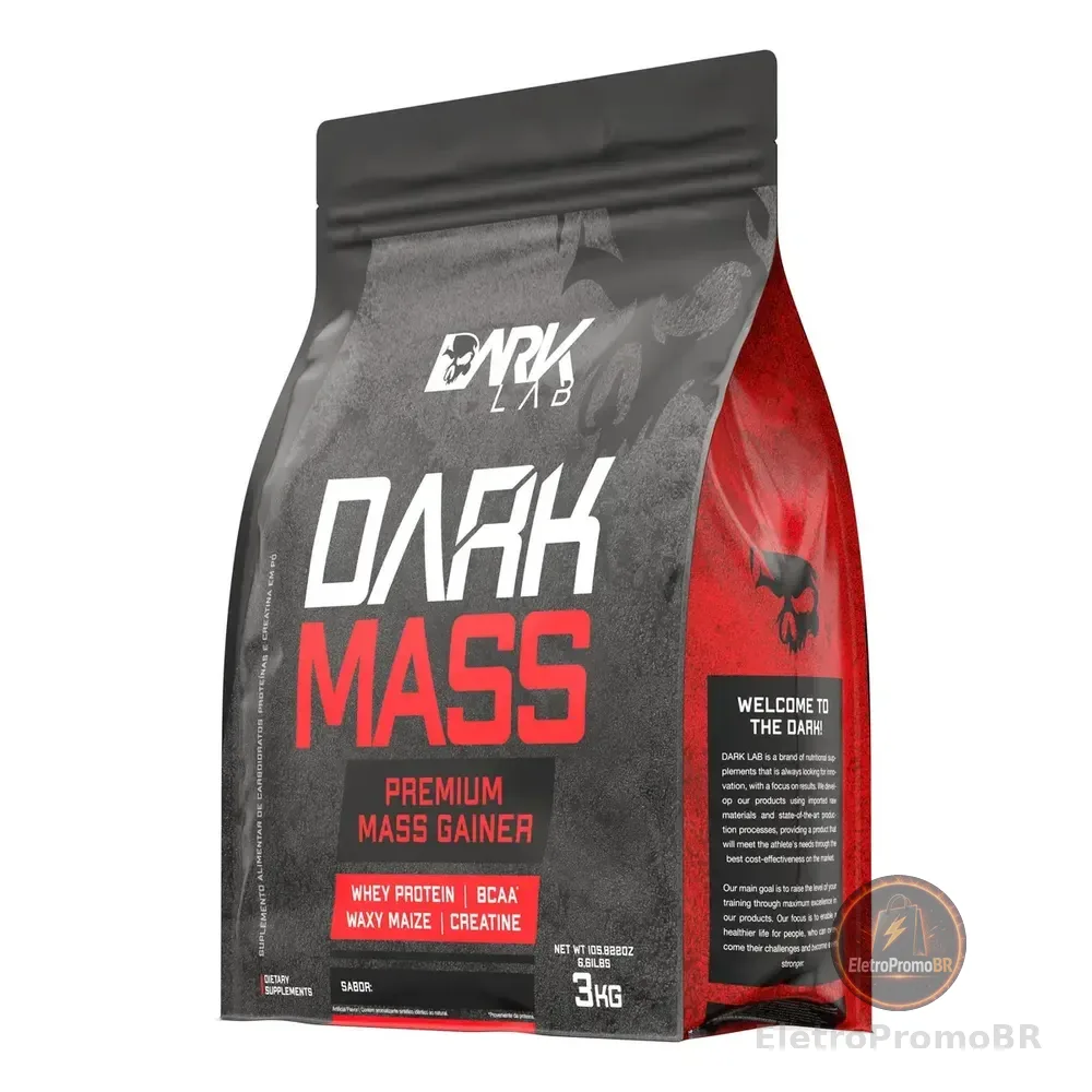 Hipercalorico Dark Mass - 3kg - Dark Lab Sabor Chocolate
