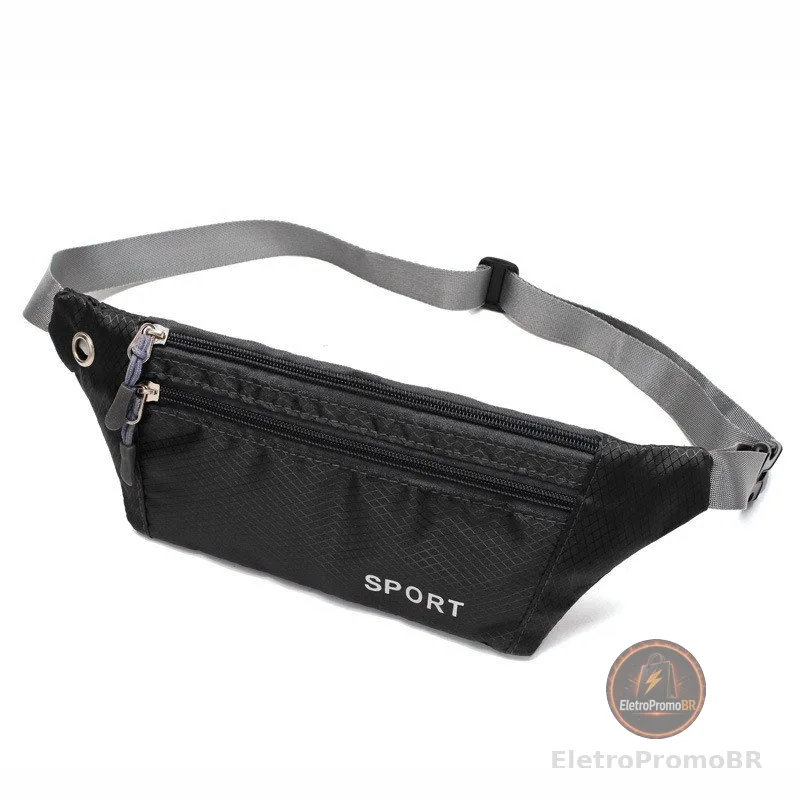 Pochete Impermeável Slim Doleira Cinta Fitness Celular 7 Polegadas Corrida Academia P-7