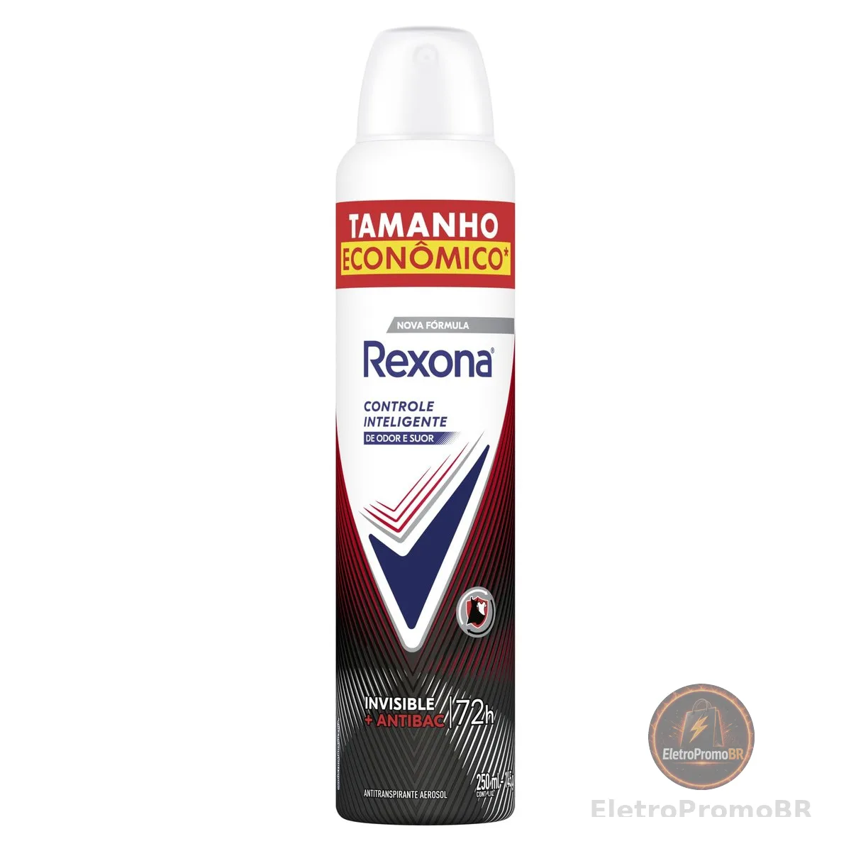 Rexona Antitranspirante Feminino Aerossol Antibacterial e Invisible 250 ML, Leve Mais Pague Menos, Embalagem Pode Variar