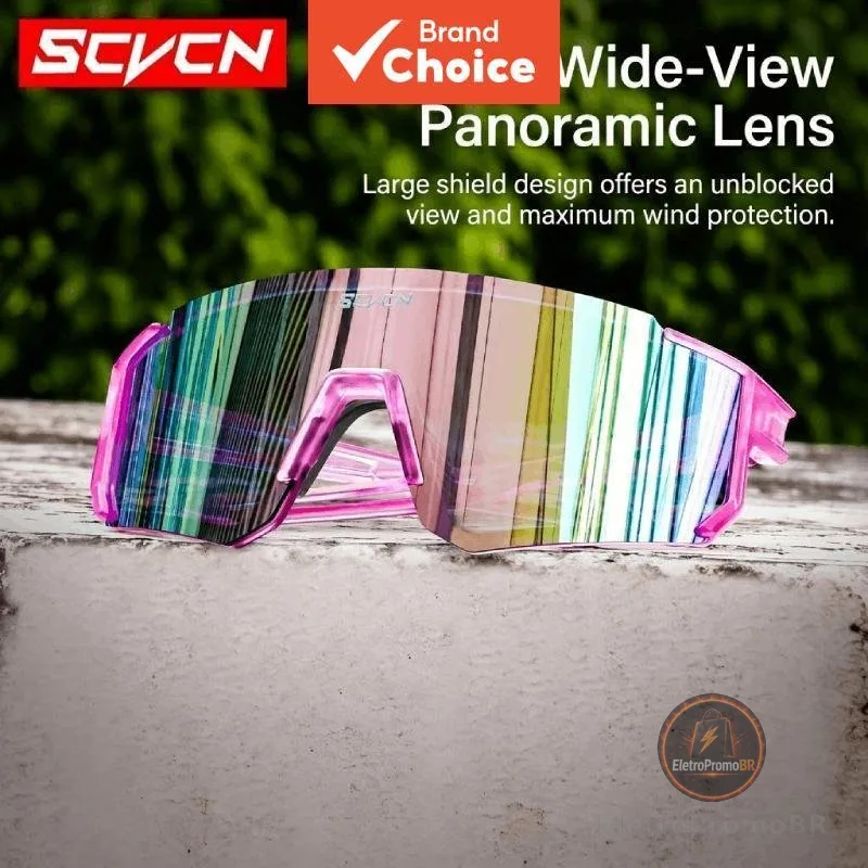 Scvcn UV400 Óculos De Sol Para Ciclismo Homens , Verão , Esportes Ao Ar Livre , Bicicleta , Proteção Elegante E Confortá