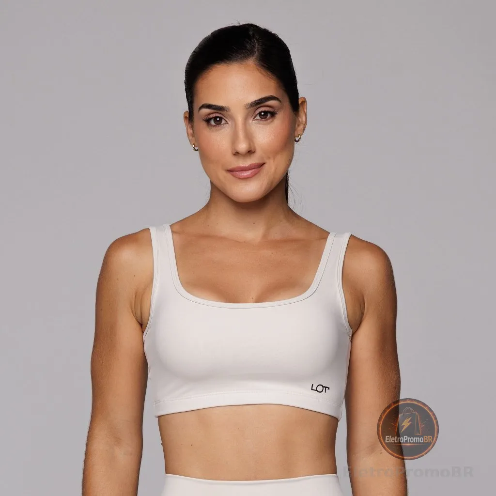 Top Fitness Poliamida Academia Feminino Costas Abertas Básico Move Coleção Duo