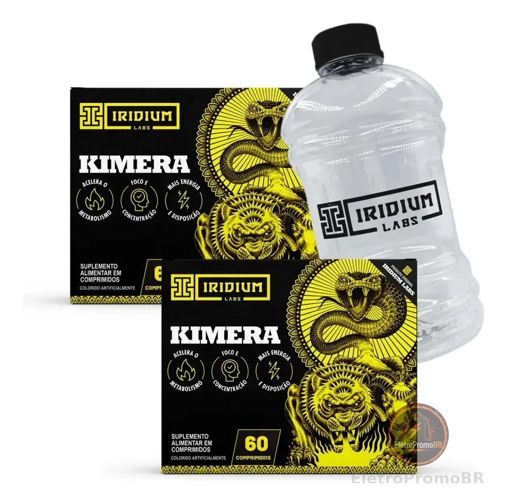 Kit 2x Kimera Thermo + Galão 950ml - Iridium Labs Sabor Sem sabor