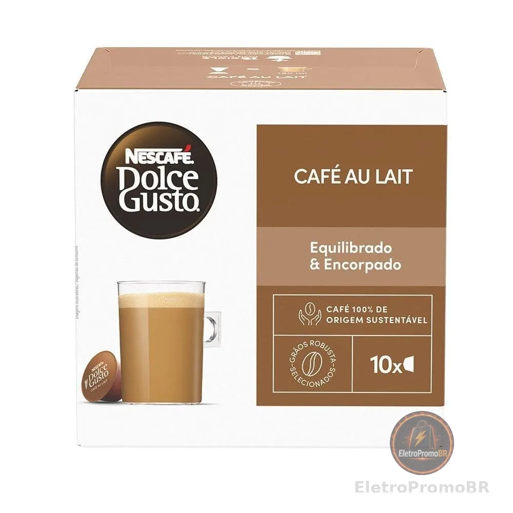 Dolce Gusto Nescafe Café Au Lait 10 Cápsulas- embalagem variável