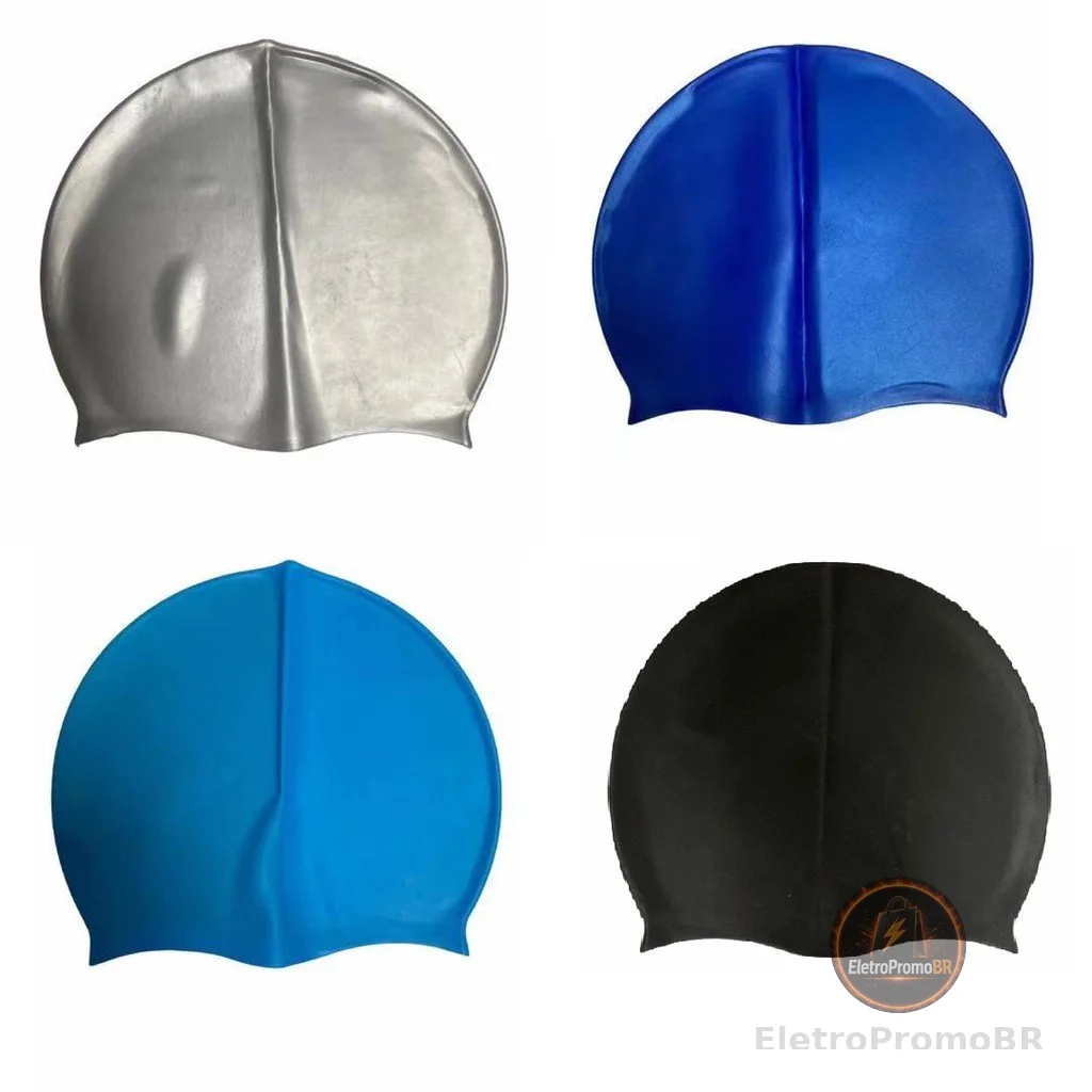 Touca De Silicone Para Natacao Jovens E Adultos