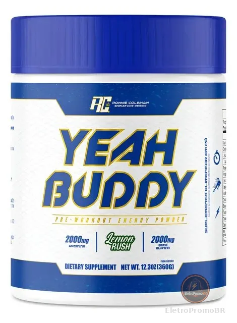 Pré Treino Yeah Buddy Ronnie Coleman 360g Lemon Rush Limon Rush