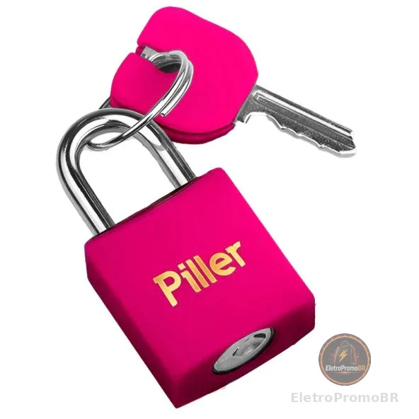 Cadeado Piller 20MM Color Rosa