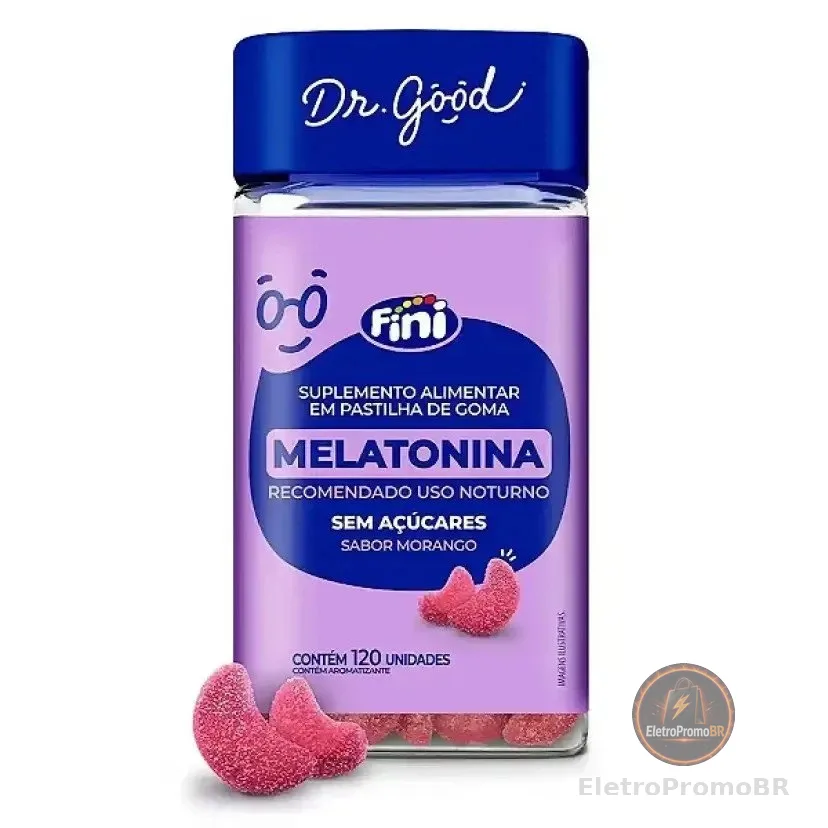 Fini Melatonina 120 Unidades – Suplemento Noturno para Rotina Equilibrada