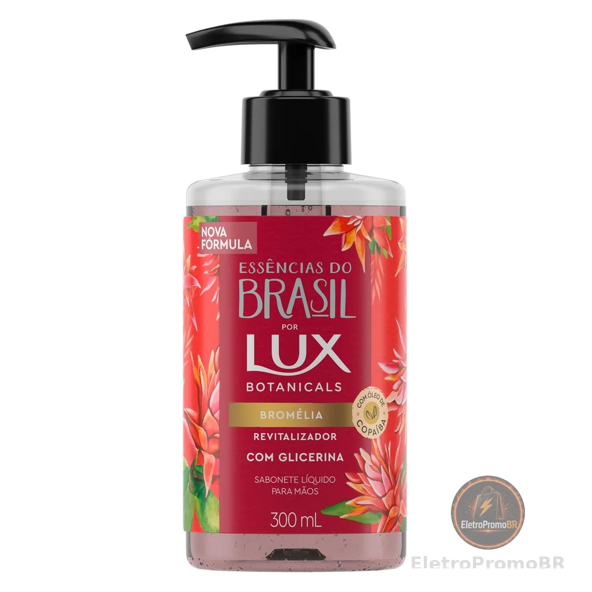 Lux Sabonete Líquido Bromélia Botanicals Essências Do Brasil Frasco 300Ml
