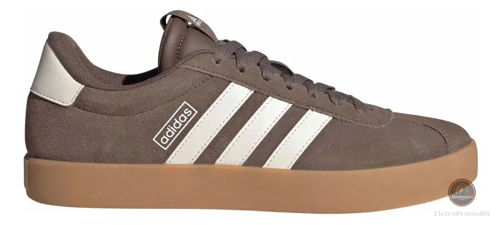 Tênis adidas Feminino Vl Court 3.0 Ji1247 Marrom Liso 38 Br