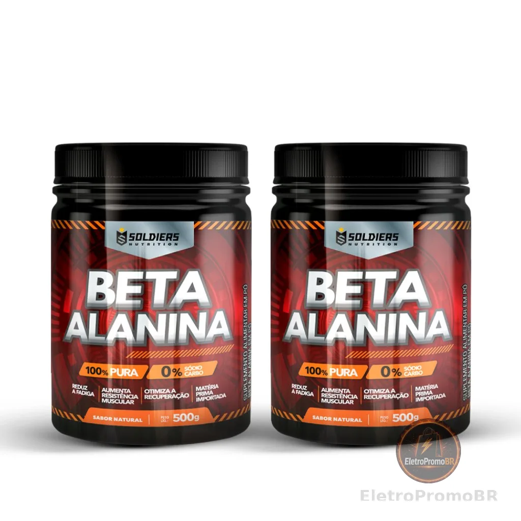 Kit Beta Alanina 1kg 100% Pura Importada - Soldiers Nutrition
