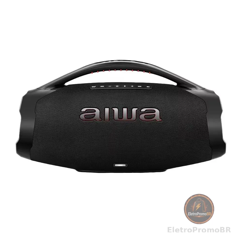 Caixa de Som Bluetooth Aiwa Boombox BS-01B 200W IP66
