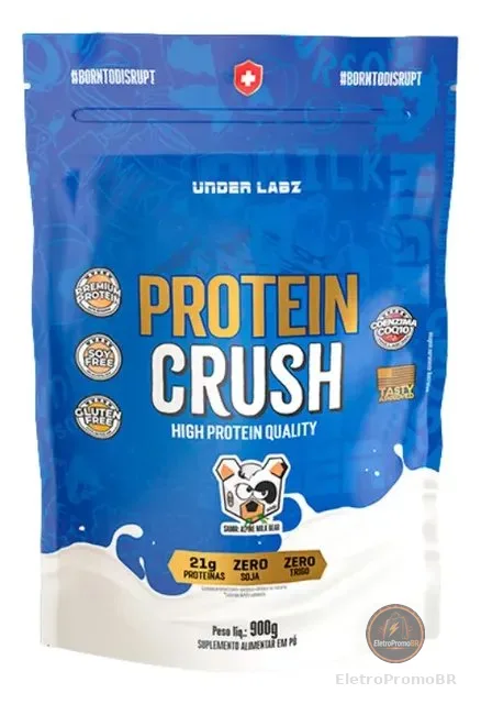 Whey Protein Crush Refil 900g Alpine Milk - Under Labz Sabor Milk Bear Alpine Milkbear