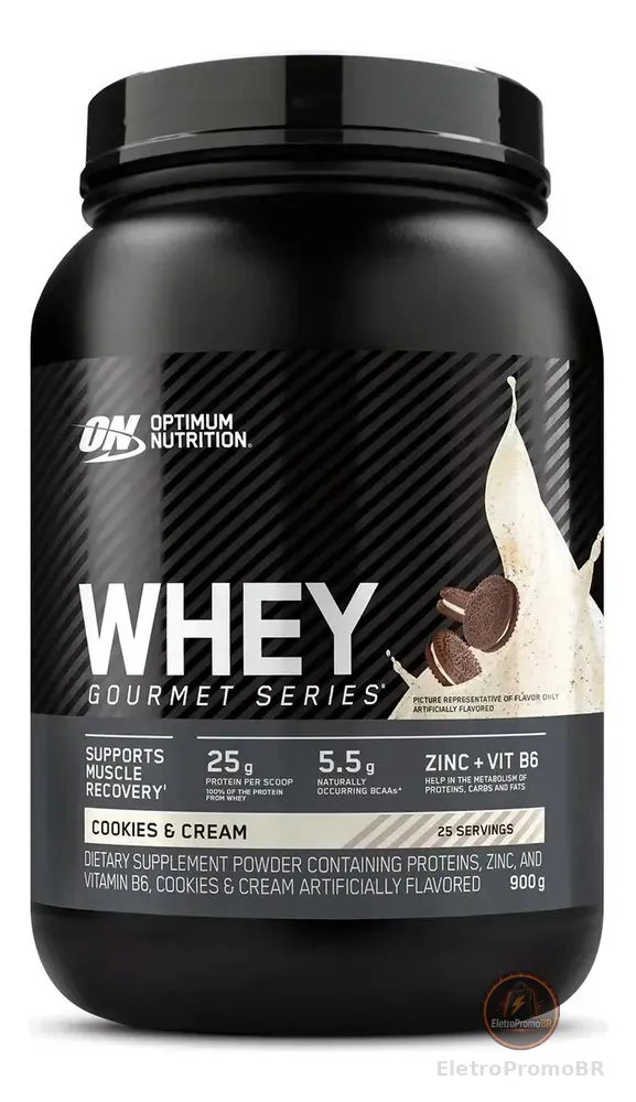 Whey Gourmet Series 25 Serv Optimum Nutrition com sabor de creme