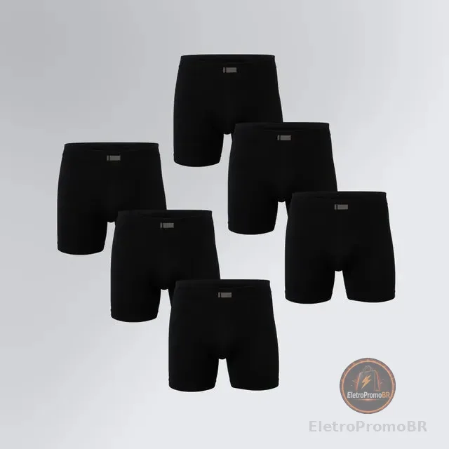 Kit 6 Cuecas Boxer Seamless Insider Masculino