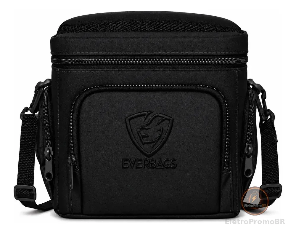 Bolsa Térmica Fitness Master Marmita Preto Preto Lancheira Preto