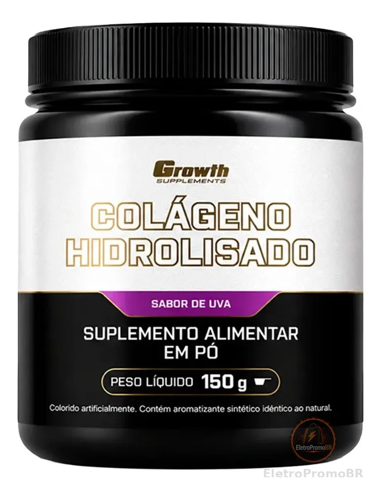 Colágeno Hidrolisado 150g Growth Supplements Uva