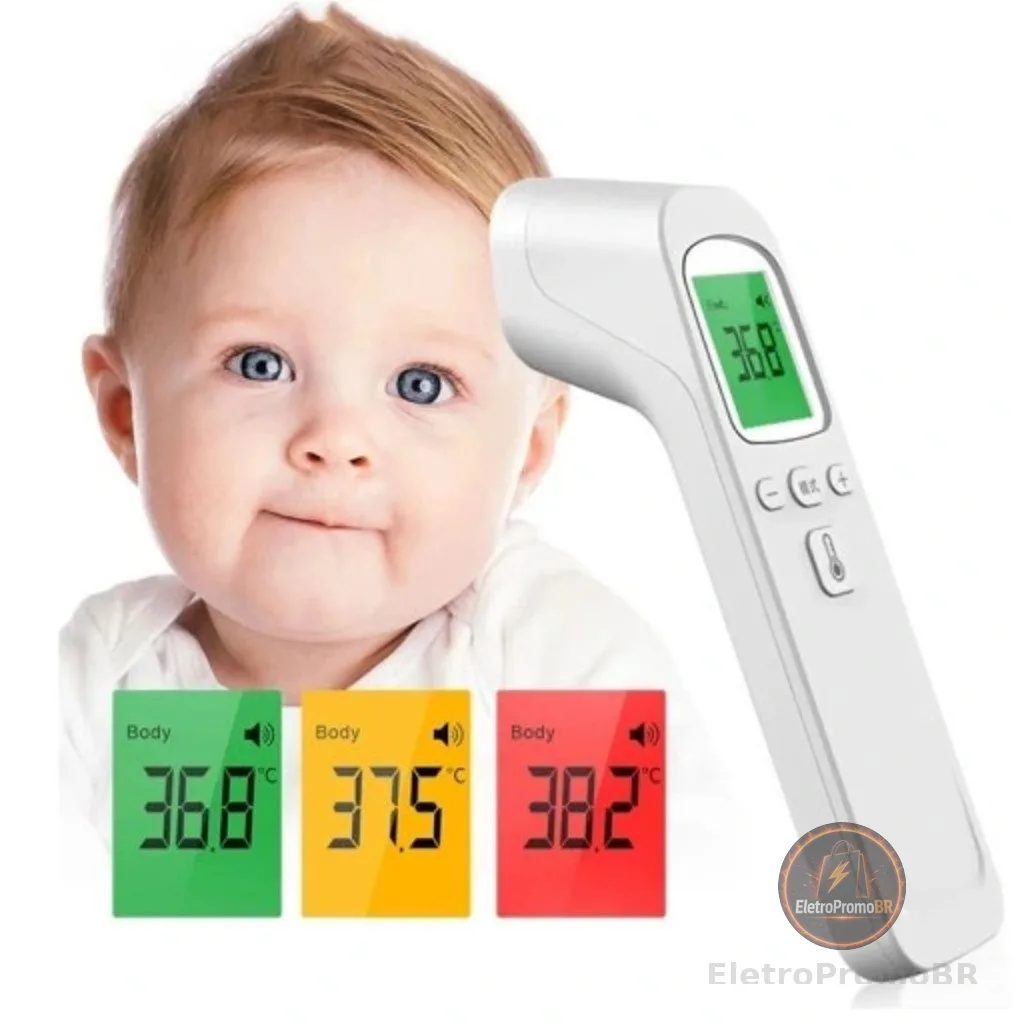Termômetro Digital Infravermelho De Testa Sem Contato Médico LCD Febre Medição Do Bebê/Adulto TWC-01