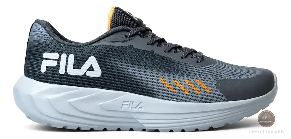 Tenis Fila Sprint Leve Masculino Esportivo Academia Treino Grafite/cinza Mesh 40 40