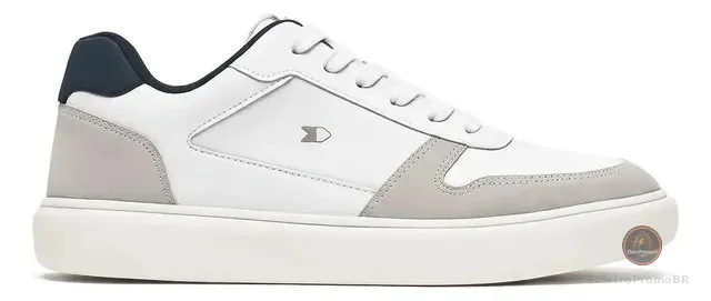 Tênis Sapatenis Masculino Sandrini Evoke Lite Branco Couro